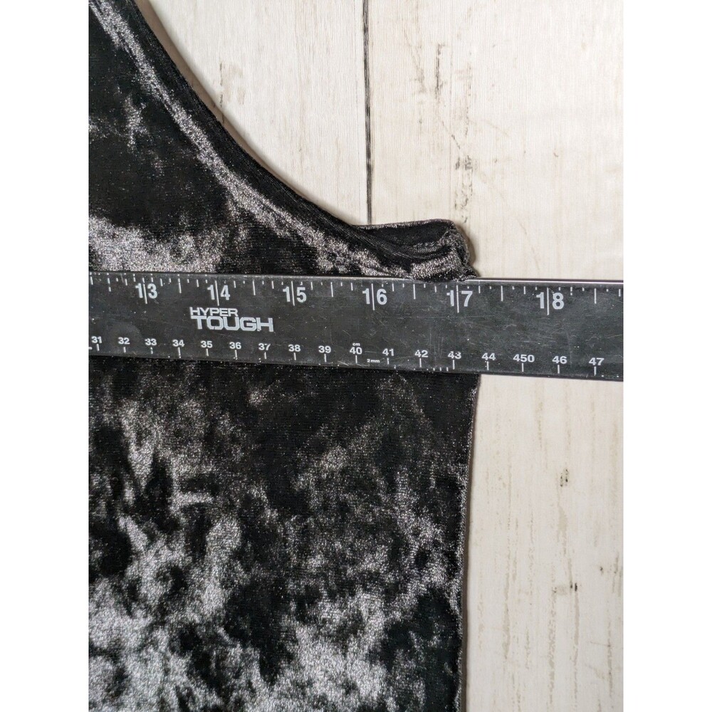Crazy 8 Black Crushed Velvet Girls Dress 10/12 Goth Y2K Holiday Party Alt Skater - Picture 7 of 10